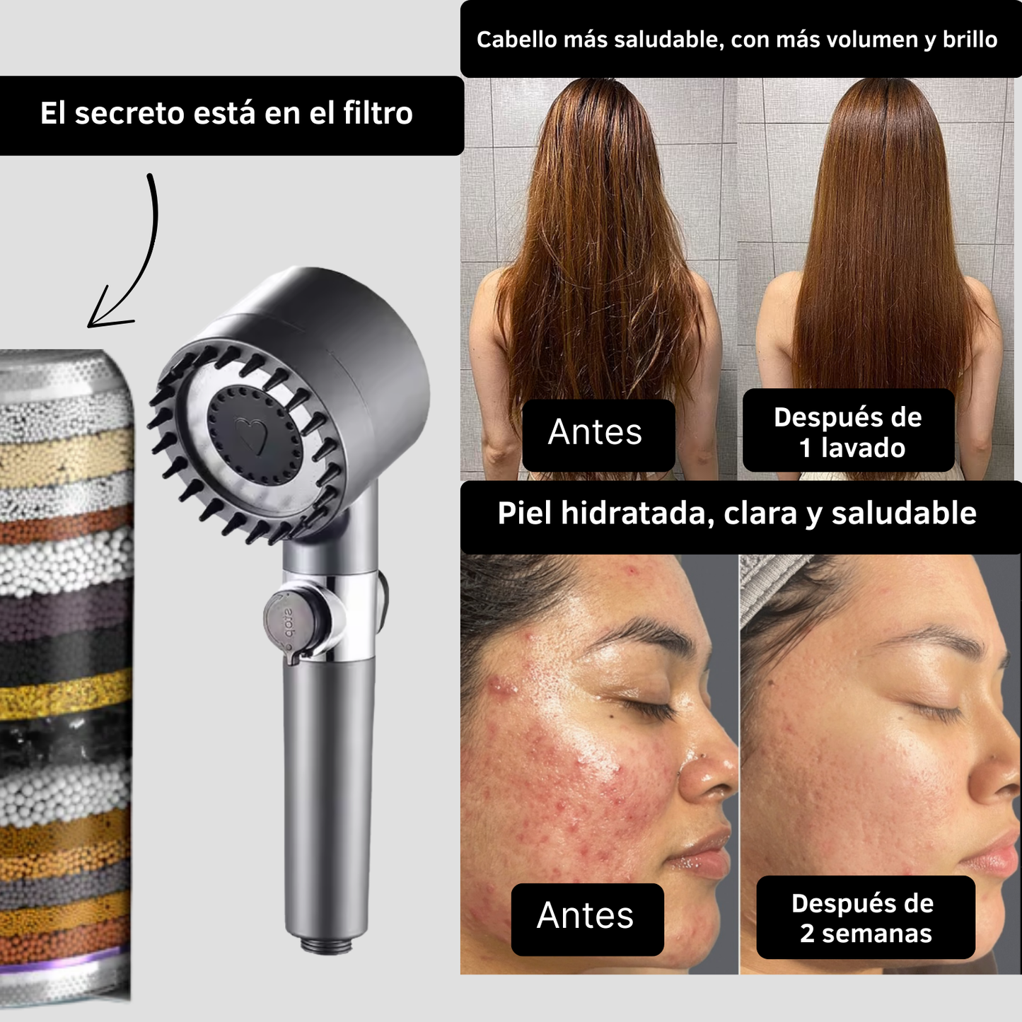 PureLuxe™ Ducha con Filtro